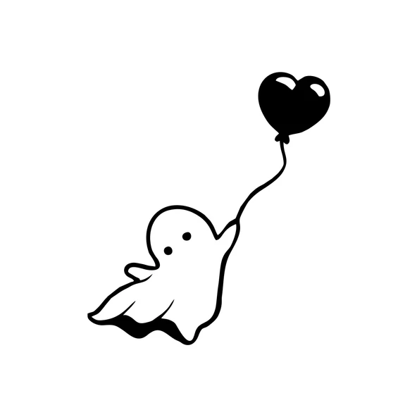 Hayalet Sitcker 17x17 Cm Siyah ürün görseli 1