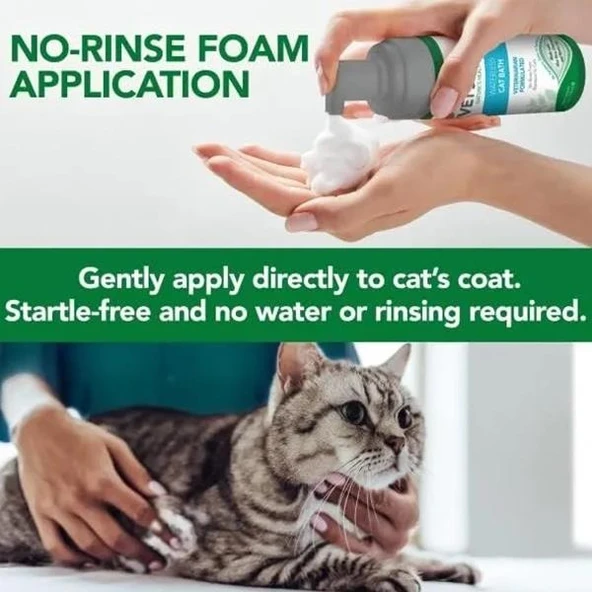 Vets Best Durulanmayan Kedi Şampuanı 150ml - 4