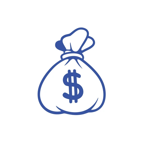 Dolar Para Çantası Araba Sticker 17x17 Cm Mavi ürün görseli