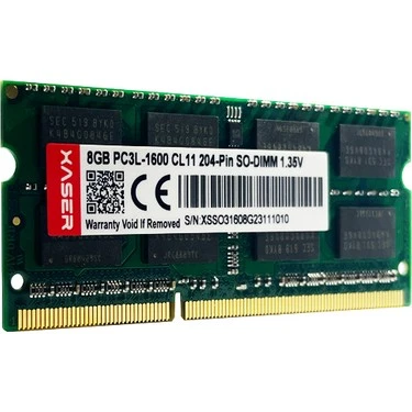Xaser Ram Nb 8Gb Ddr3 1600Mhz Ddr3L 1.35V Sodım