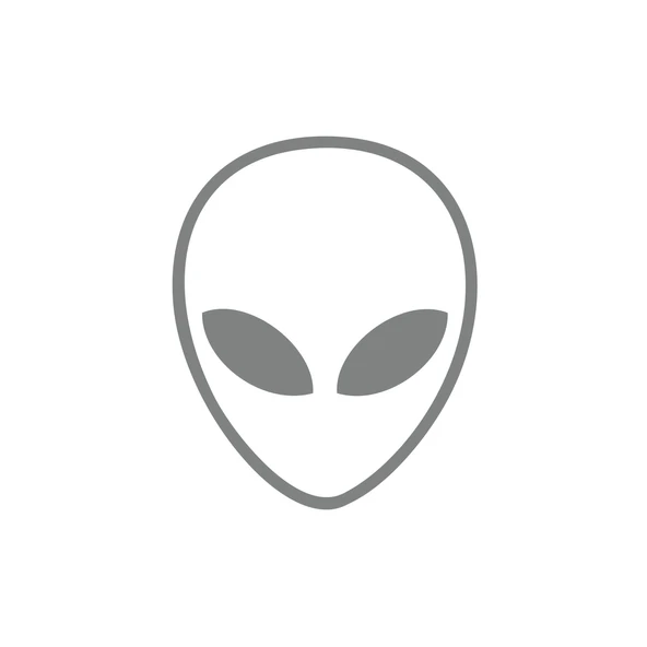 Uzaylı Kafası Araba Sticker 17x17 Cm Gri ürün görseli