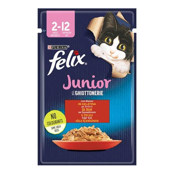 Felix Sığır Etli Yavru Kedi Konservesi 85gr x 26 Adet