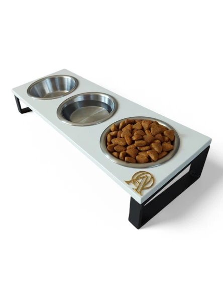 Kedi ve Köpekler İçin Dayanıklı Mama ve Su Standı Sağlıklı ve Şık Tasarım ürün görseli