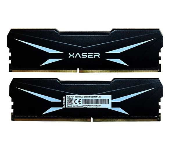 Xaser Ram Pc 8Gb Ddr4 3200Mhz Dımm 1.2V Rgb Soğutuculu