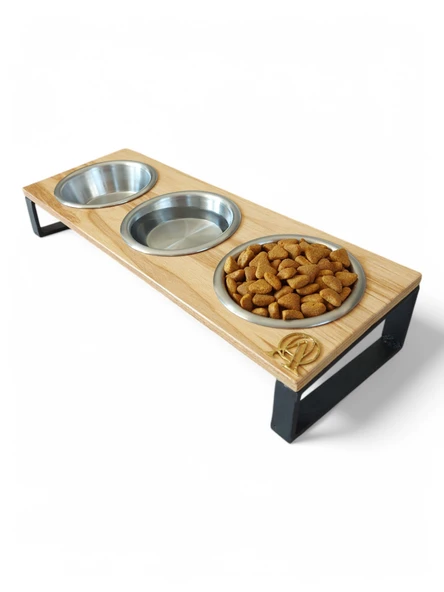 Kedi ve Köpekler İçin Dayanıklı Mama ve Su Standı Sağlıklı ve Şık Tasarım ürün görseli