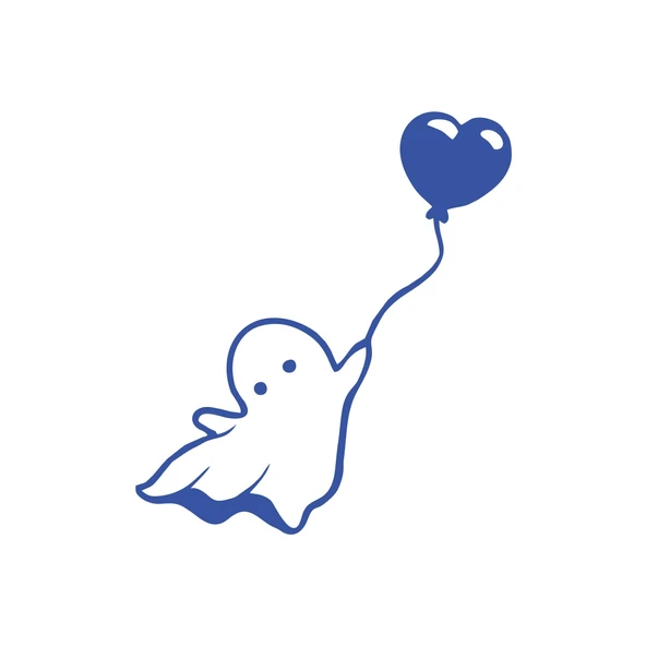 Hayalet Sitcker 17x17 Cm Mavi ürün görseli