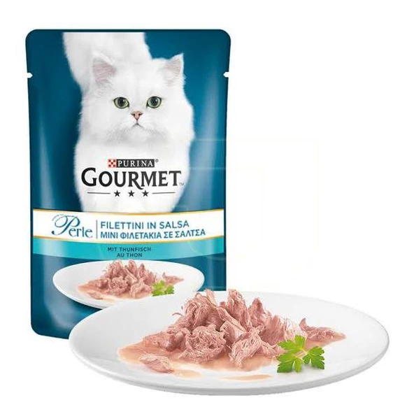 Gourmet Perle Izgara Ton Balığı Yetişkin Kedi Konservesi 85gr x 26 Adet