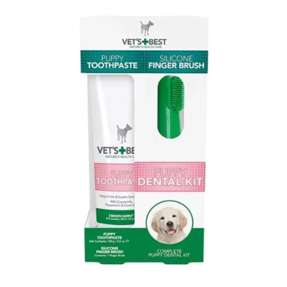 Vets Best Yavru Köpekler için Ağız ve Diş Bakım Seti 5,5cm 100gr