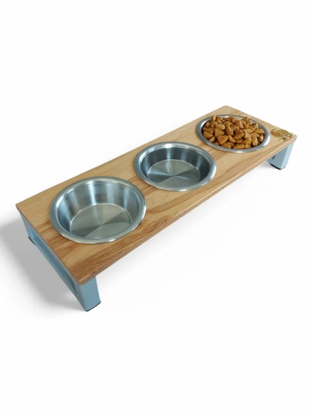 Kedi ve Köpekler İçin Dayanıklı Mama ve Su Standı Sağlıklı ve Şık Tasarım - Resim 3