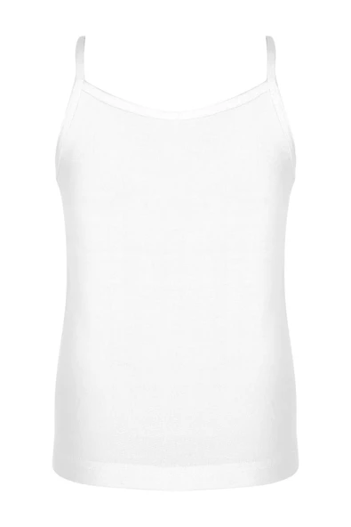 Güryıldız 12'li Paket Ribana Ip Askılı Kız Atlet Beyaz 27214 - 2