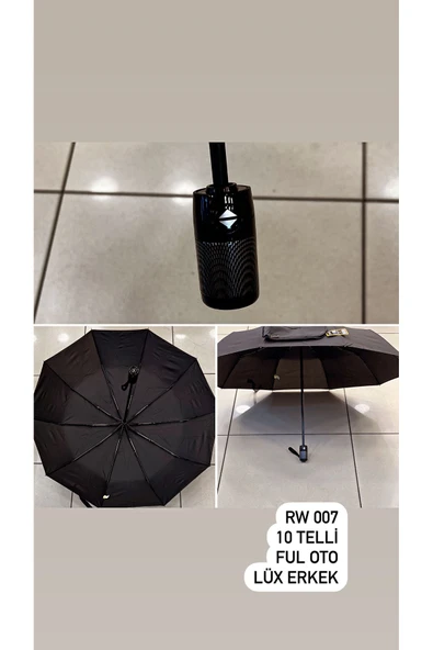 Rainwalker Lüx Kauçuk Saplı Full Otomatik Şemsiye ( 10 Telli )