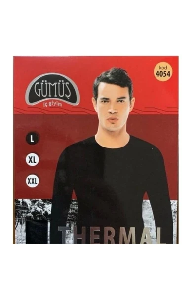 GÜMÜŞ Termal Içlik Üst Giyim Siyah Renk Sıcak Tutan Erkek Bluz - 2