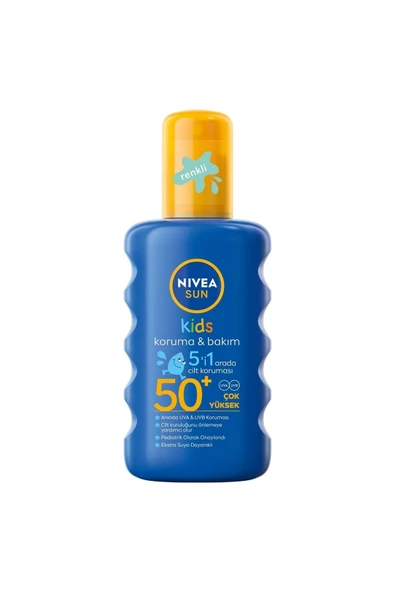 Nivea Baby Nivea Sun Çocuk Renkli Nemlendirici Güneş Spreyi Gkf 50+ 200 Ml