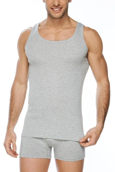 Güryıldız 6 Adet Renkli Erkek Ribana Atlet Yüzde Yüz Pamuk 24003 - 3