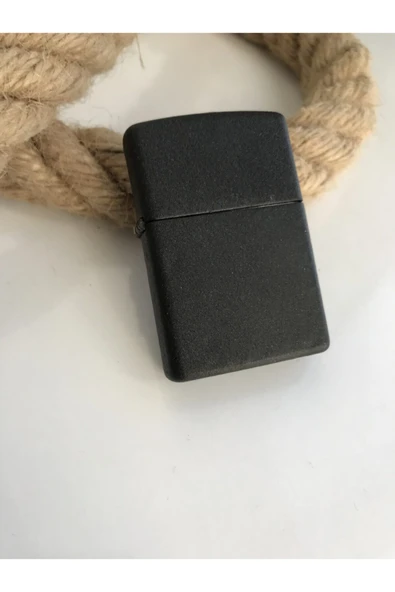 ROANGOODS Benzinli Mat Siyah Zippo Çakmak