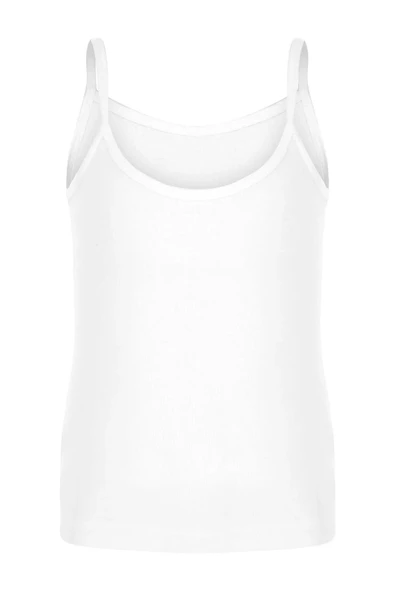 Güryıldız 12'li Paket Ribana Ip Askılı Kız Atlet Beyaz 27214