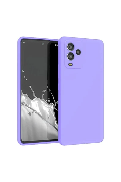 RUBBERCASE General Mobile GM 24 Pro Uyumlu Silikon Kılıf - Kamera Korumalı Esnek Kapak - Lila
