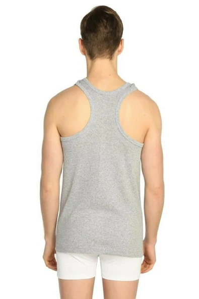 Güryıldız Underwear 6'lı Gri Ribana Sporcu Atlet 24008 - 2
