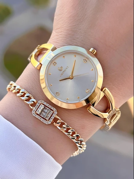 By Revello Grinicci Elite Tasarım 2 Yıl Garantili 5 Atm Suya Dayanıklı Kadın Kol Saati GRC.101.M12 ürün görseli