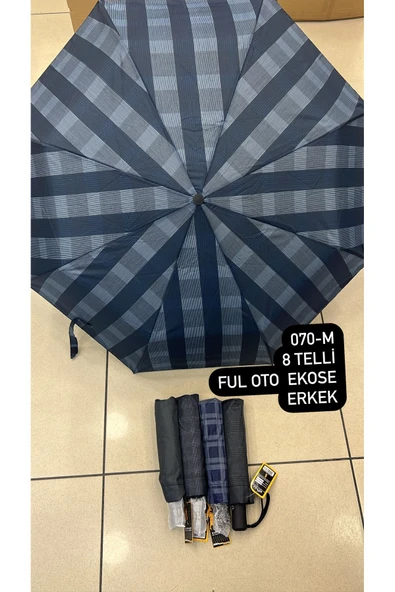 Rainwalker Full Otomatik Ekose Şemsiye ( 8 Telli )