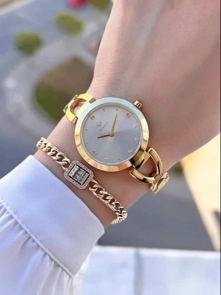 By Revello Grinicci Elite Tasarım 2 Yıl Garantili 5 Atm Suya Dayanıklı Kadın Kol Saati GRC.101.M12 - Resim 2