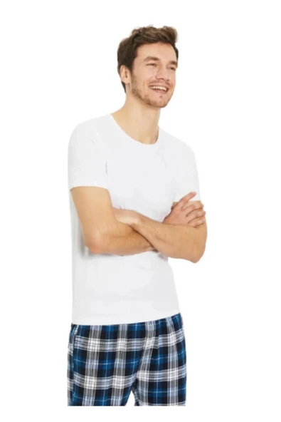 Güryıldız Underwear Güryıldız 12'li Penye Erkek Bisiklet Yaka Fanila 24006