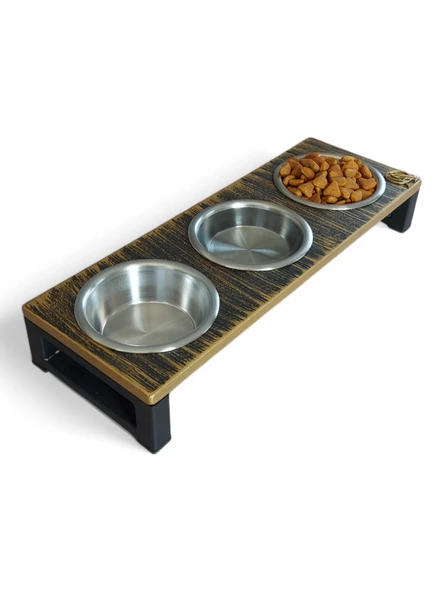 Kedi ve Köpekler İçin Dayanıklı Mama ve Su Standı Sağlıklı ve Şık Tasarım - Resim 3