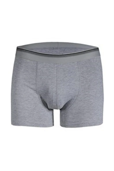 Güryıldız Underwear Güryıldız 6'lı Gri Erkek Uzun Klasik Kesim Likralı Boxer 24519
