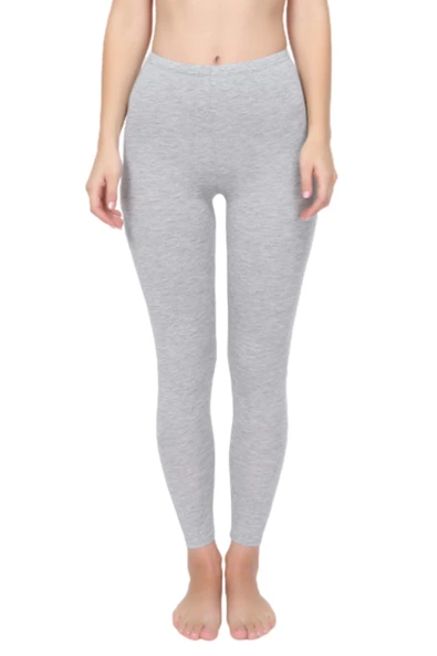 Güryıldız Has Altunkoza Elastan Bayan Uzun Tayt Gri 11001