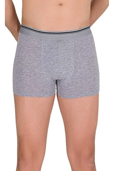 Güryıldız Underwear Güryıldız 6'lı Gri Kısa Spor Kesim Likralı Boxer 24513