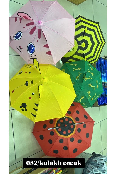 Rainwalker Kulaklı Çocuk Şemsiyesi ( 8 Telli )