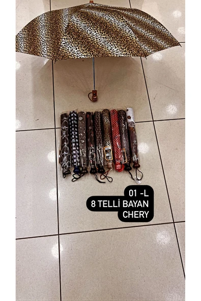 Rainwalker Plastik Saplı Otomatik Chery Şemsiye ( 8 Telli )