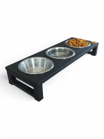 Kedi ve Köpekler İçin Dayanıklı Mama ve Su Standı Sağlıklı ve Şık Tasarım - Resim 3