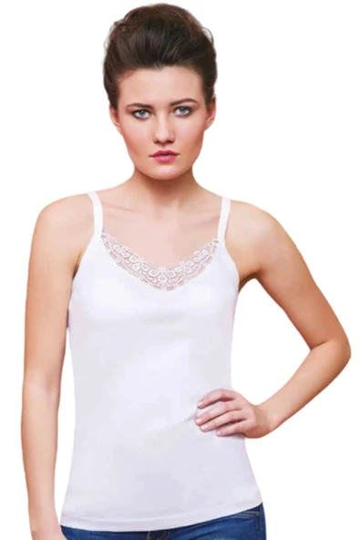 Has Altunkoza 12'li Paket Ribana Ince Askılı Atlet 10506