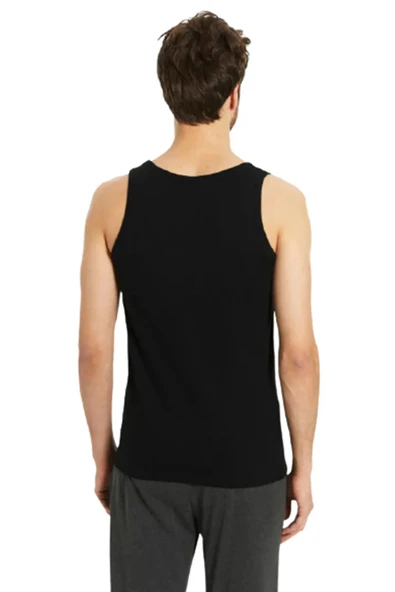 Güryıldız Underwear Güryıldız Siyah Erkek Penye Ribana Atlet 24003 12'li - 2