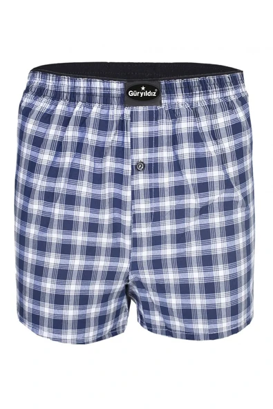 Güryıldız 12'li Adet Erkek Desenli Poplin Boxer Short 24510