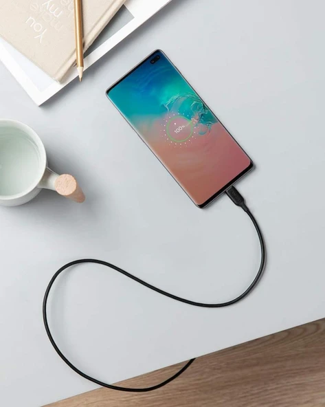 Anker PowerLine III USB-C To USB-C 0.9 Metre Data/Şarj Kablosu Siyah 60W Güç Destekli A8852 - 6