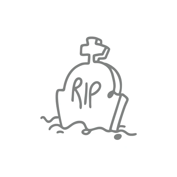 Rip Mezar Taşı Araba Sticker 17x17 Cm Gri ürün görseli