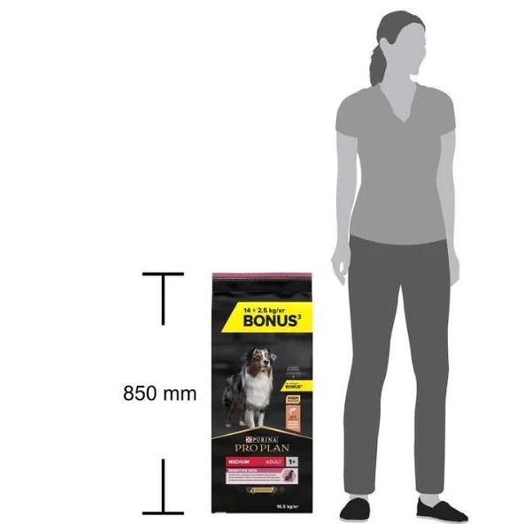 Pro Plan Medium Adult Somonlu Yetişkin Köpek Maması 14Kg+2,5Kg - 6