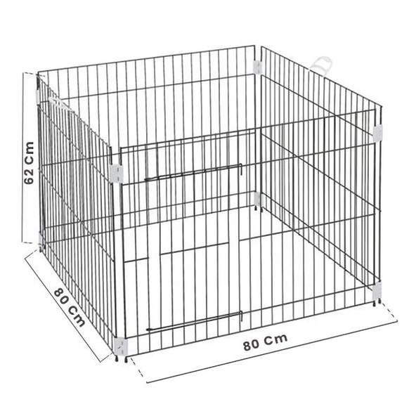 Ferplast Köpek Eğitim Kafesi 80x80x62 - 2