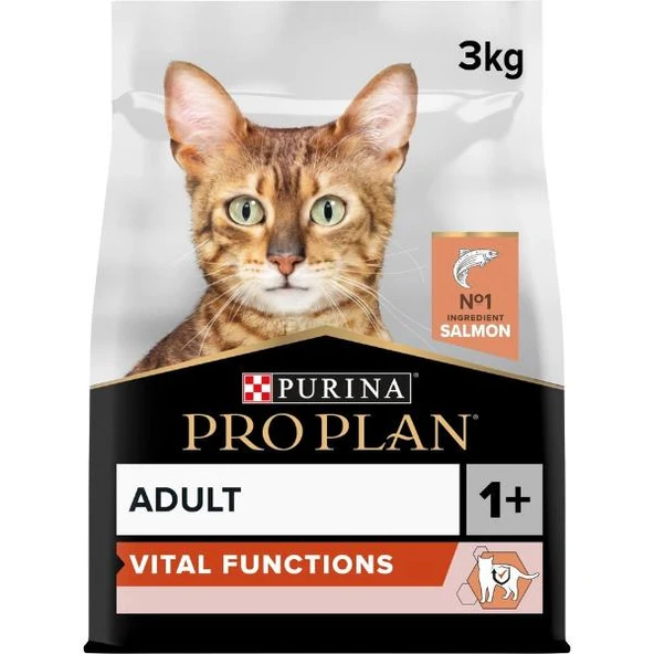 Pro Plan Adult Somonlu Yetişkin Kedi Maması 3Kg - 3