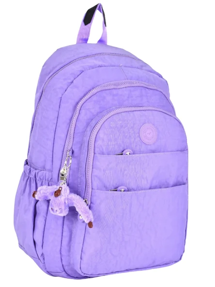 Relaxion Krinkıl Su Geçirmez Astarlı Kumaş Okul Seyahat Sırt Çantası 1625 - 8