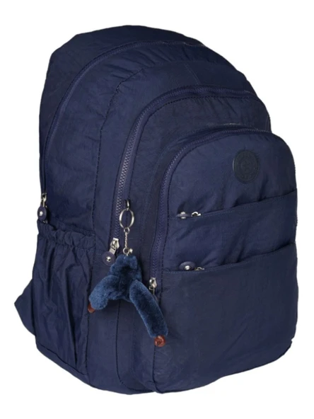 Relaxion Krinkıl Su Geçirmez Astarlı Kumaş Okul Seyahat Sırt Çantası 1625 - 11