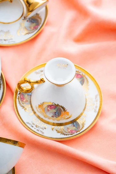 Acar HXF-06918 Rosanna 6lı Kahve Fincan Takımı - 7