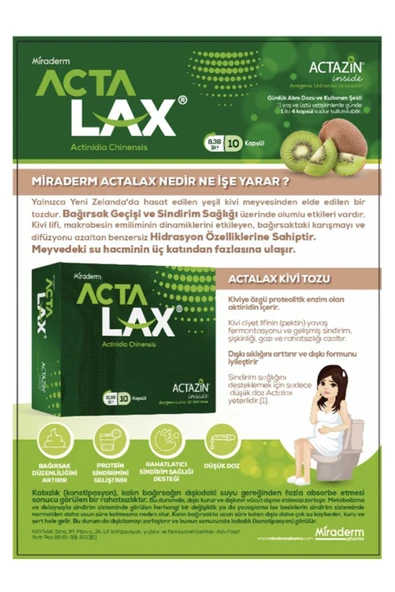 Miraderm Actalax 10 Kapsül - Resim 2
