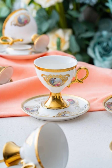 Acar HXF-06918 Rosanna 6lı Kahve Fincan Takımı