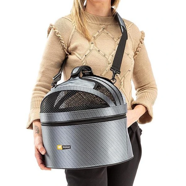 Ferplast Cocotte Kedi Köpek Taşıma Çantası Gri - 3