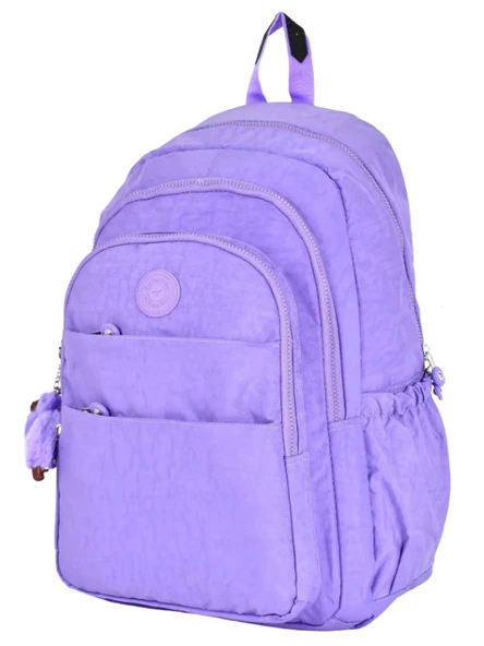 Relaxion Krinkıl Su Geçirmez Astarlı Kumaş Okul Seyahat Sırt Çantası 1625 - 7