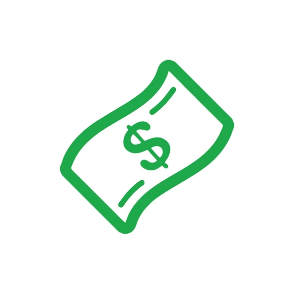 Dolar Banknot Araba Sticker 17x17 Cm Yeşil