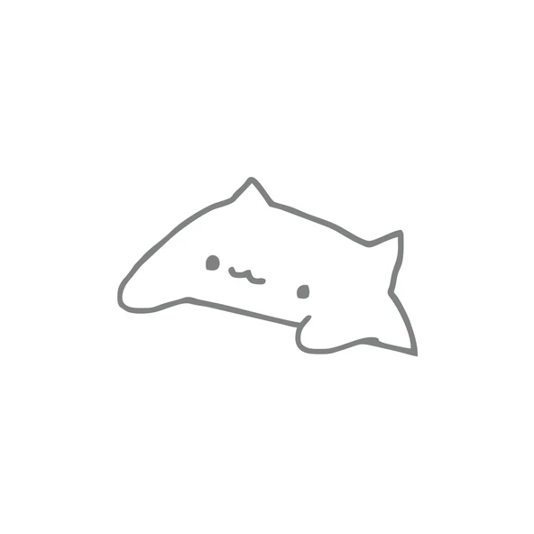 Sevimli Kedi Araba Sticker 17x17 Cm Gri ürün görseli